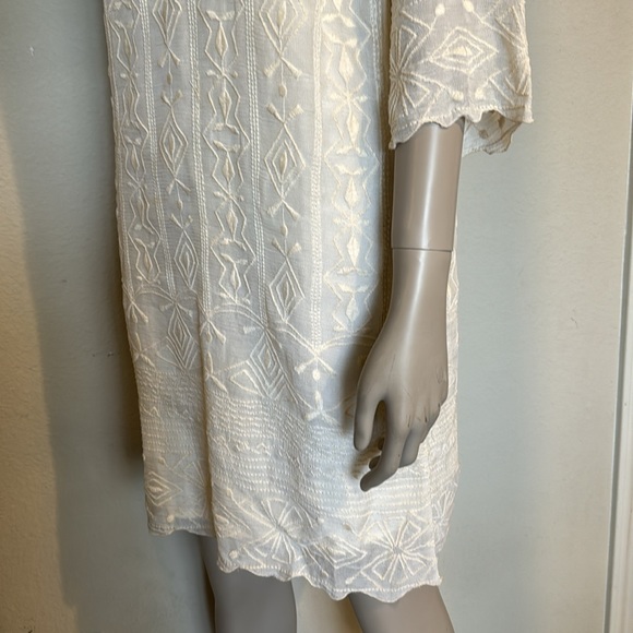 Lucky Brand boho cream embroidered lace slip dress, size XS - Picture 3 of 8